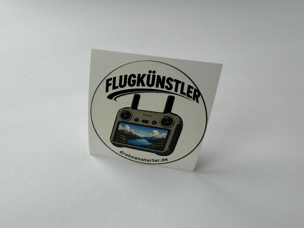Sticker rund, Motiv: Flugkünstler